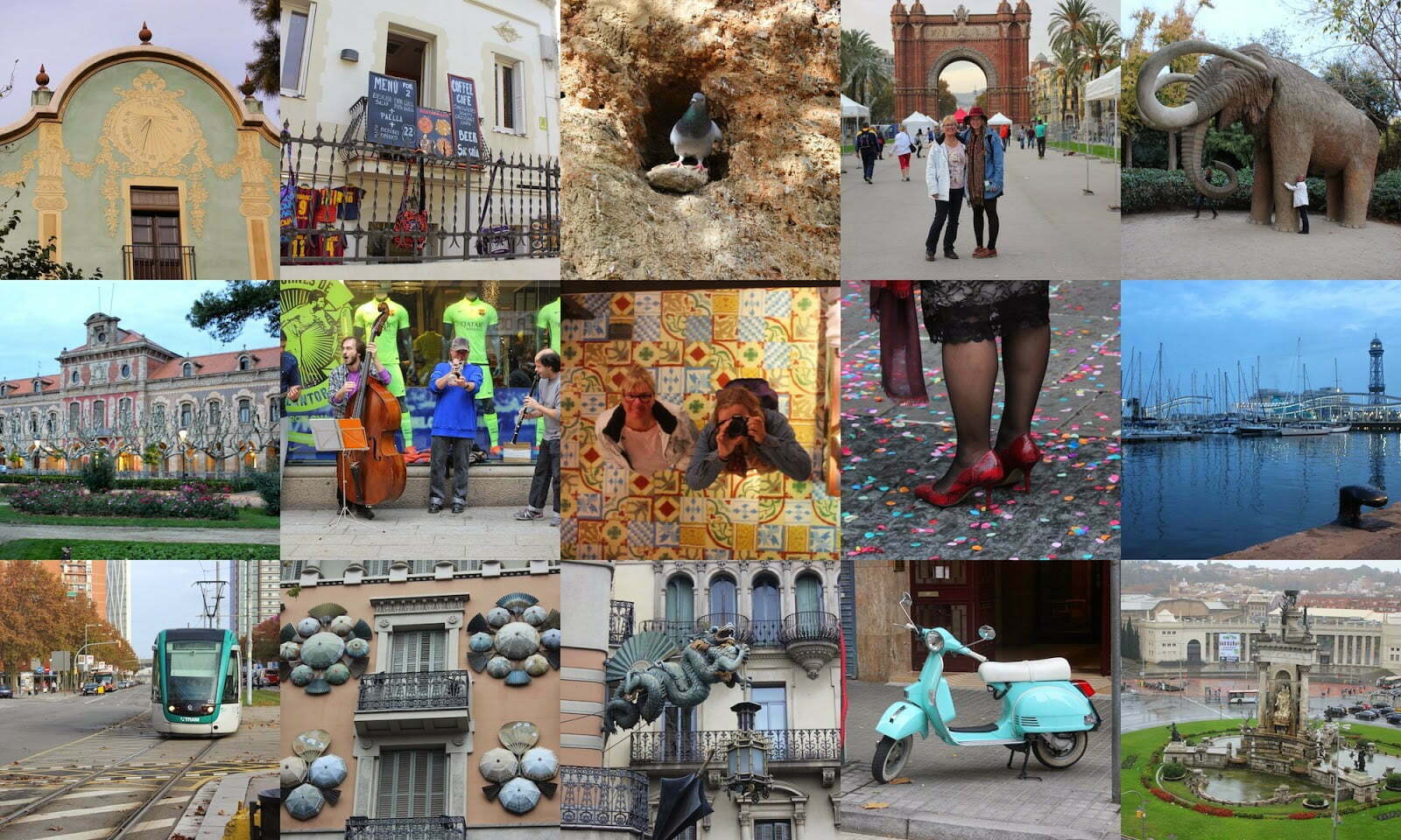 Lekke regenjas in het mooie Barcelona!