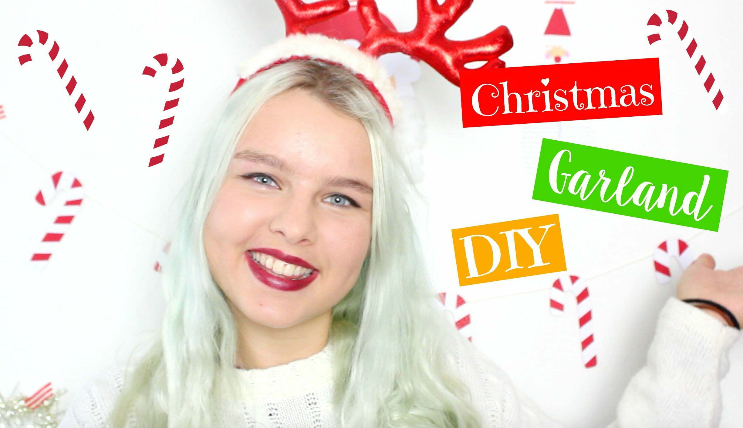 DIY Christmas candy garland!