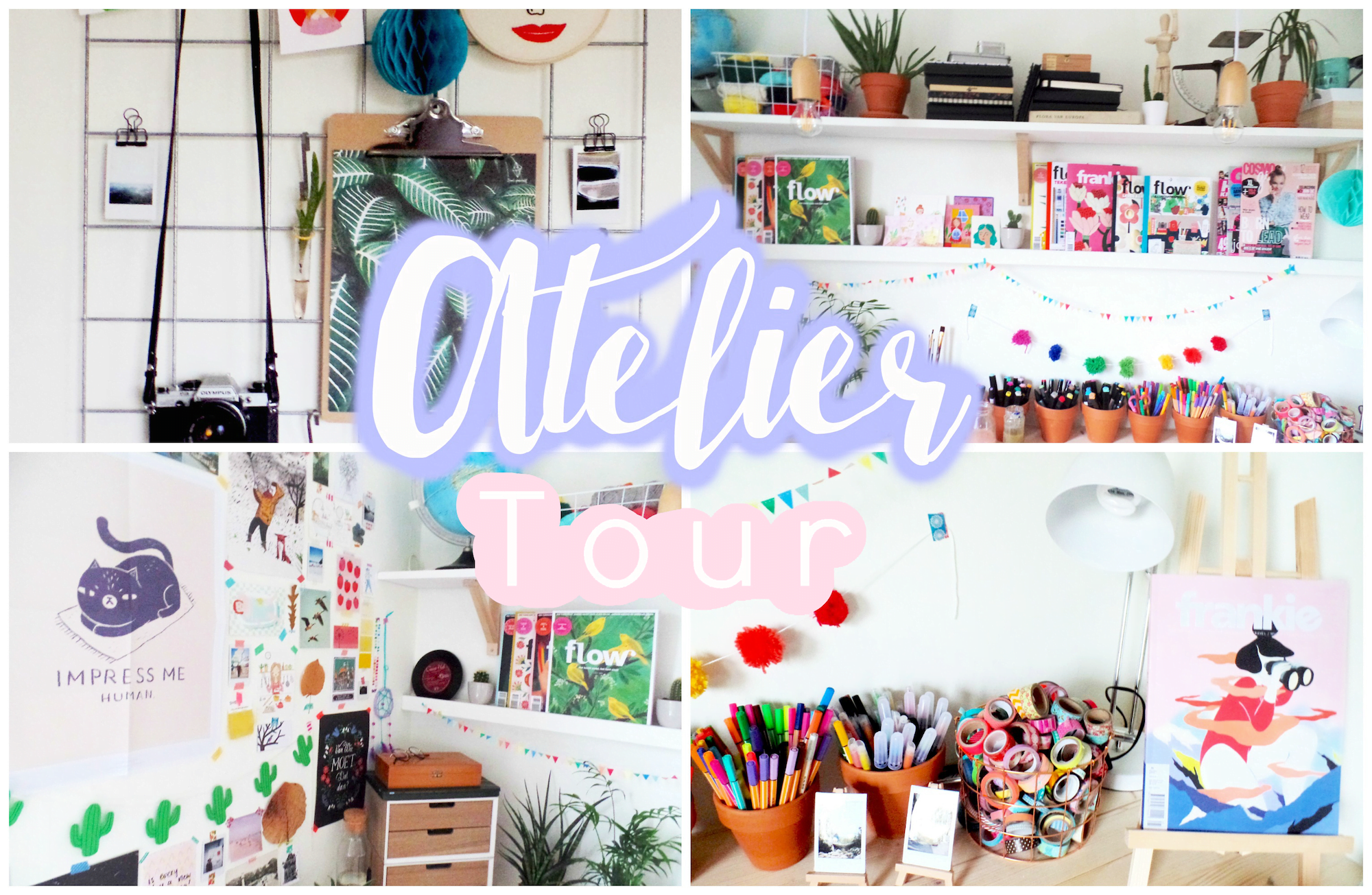 Atelier/werkplek roomtour!