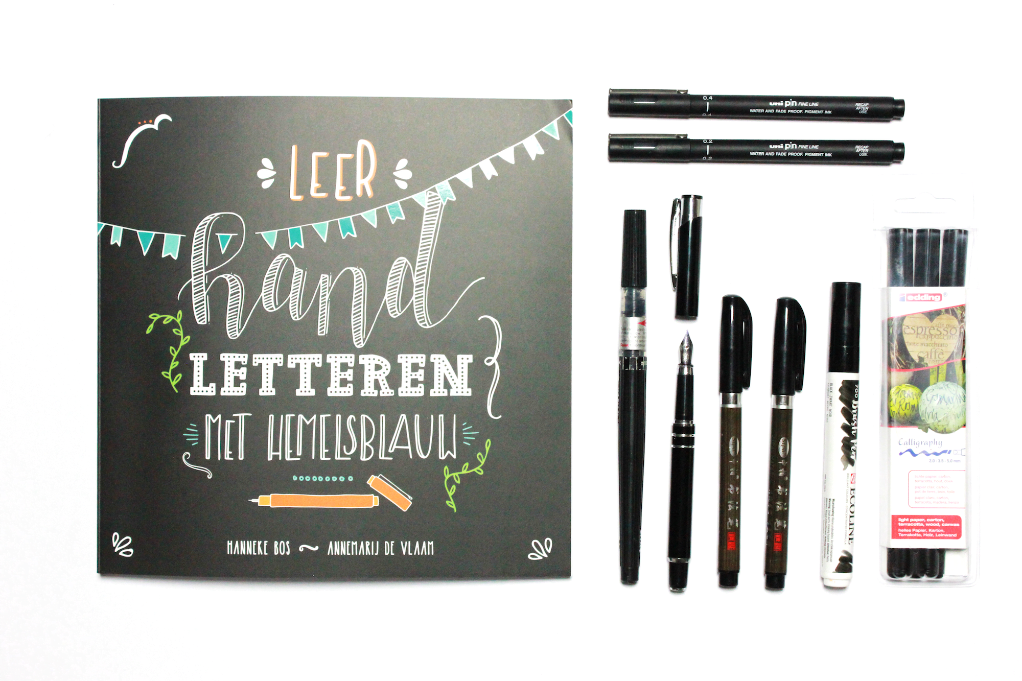 Review boek Handletteren met Hemelsblauw!