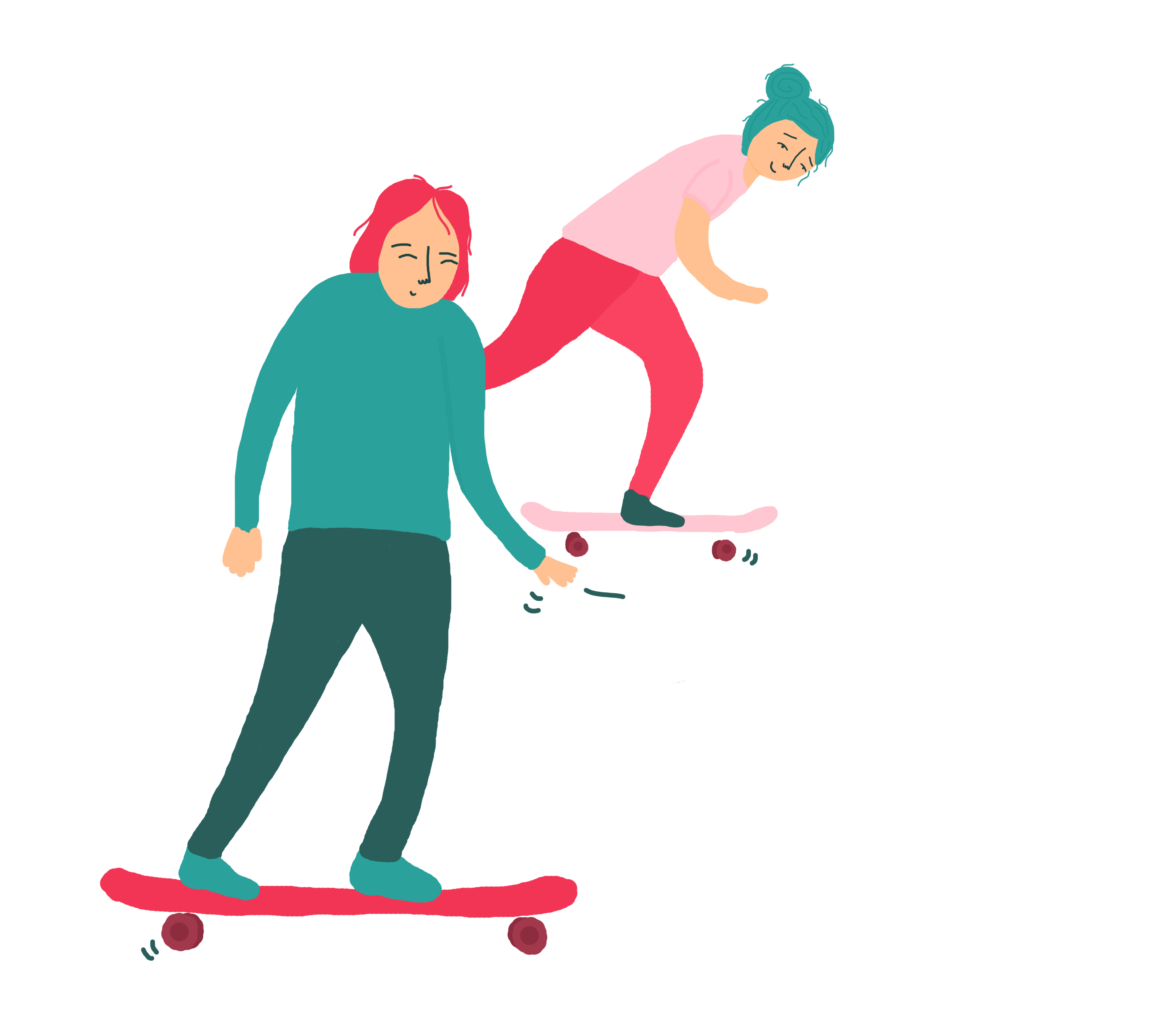 illustratie-skateboarding