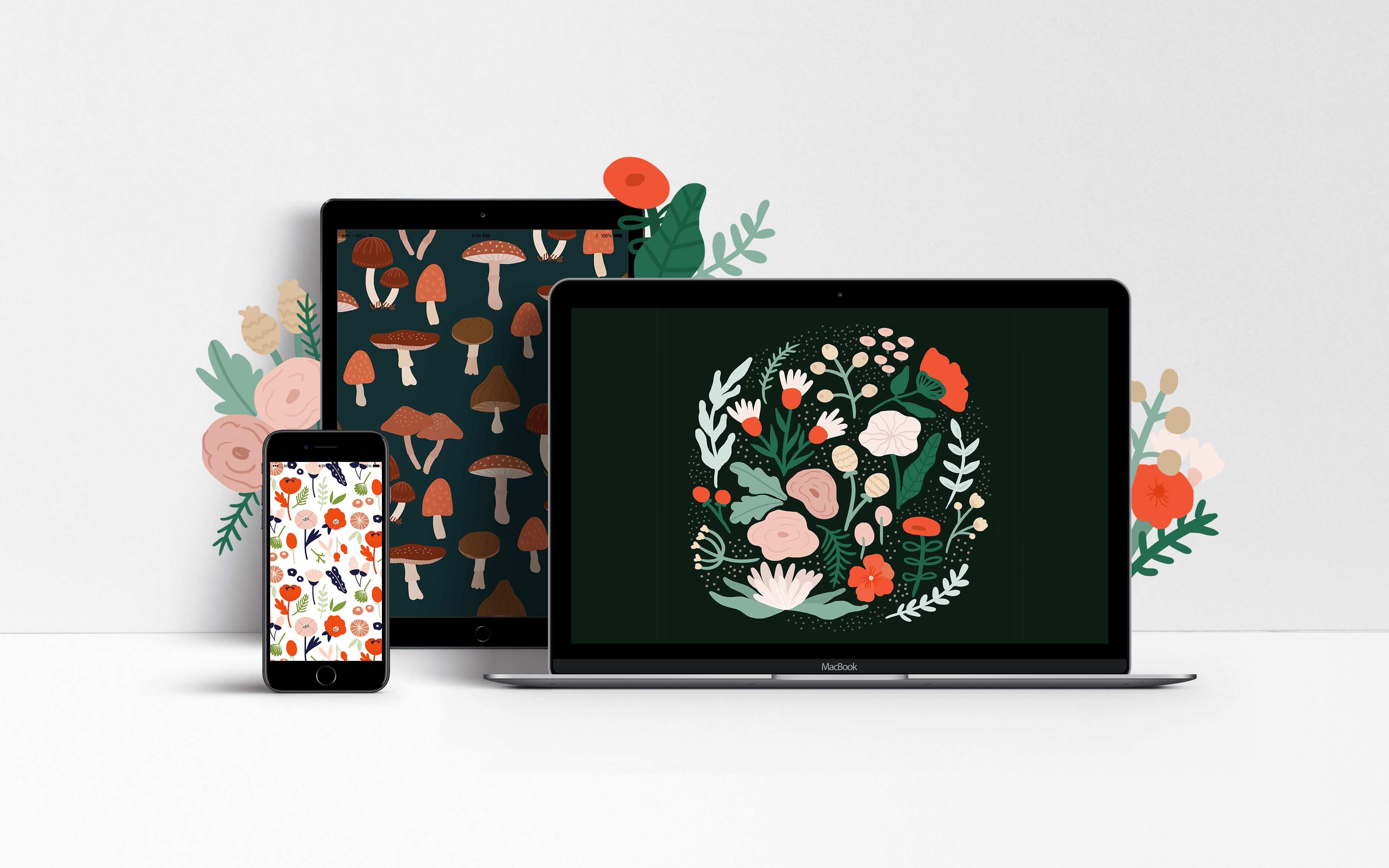 Gratis herfstige telefoon/desktop achtergronden!